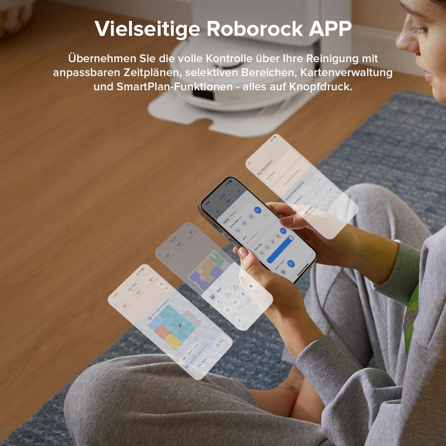 Roborock Qrevo Robot Vacuum & Mop LiDAR Weiß