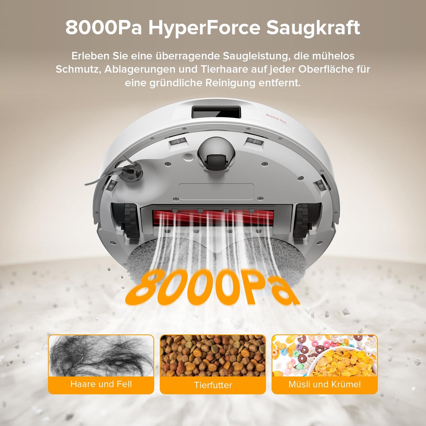 Roborock Qrevo Robot Vacuum & Mop LiDAR Weiß