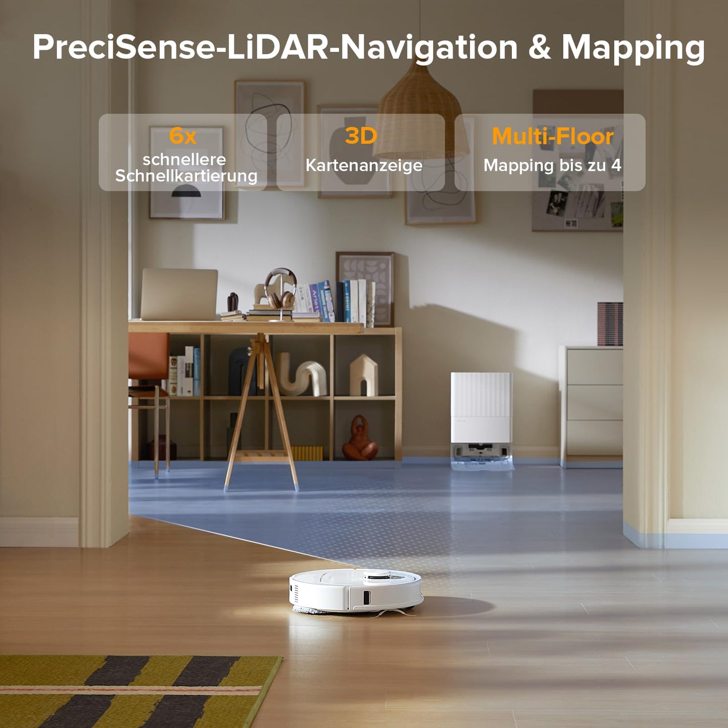 Roborock Qrevo Robot Vacuum & Mop LiDAR Weiß