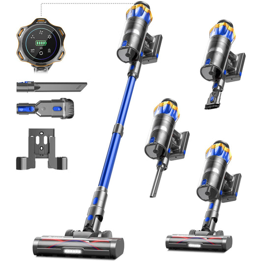 Kabelloser Staubsauger 65 Min Laufzeit mit Display