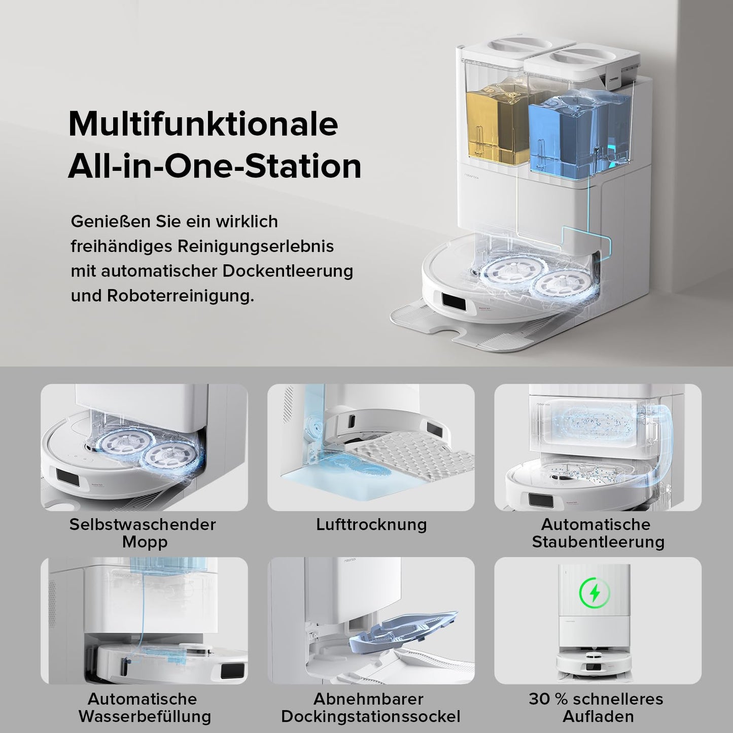 Roborock Qrevo Robot Vacuum & Mop LiDAR Weiß