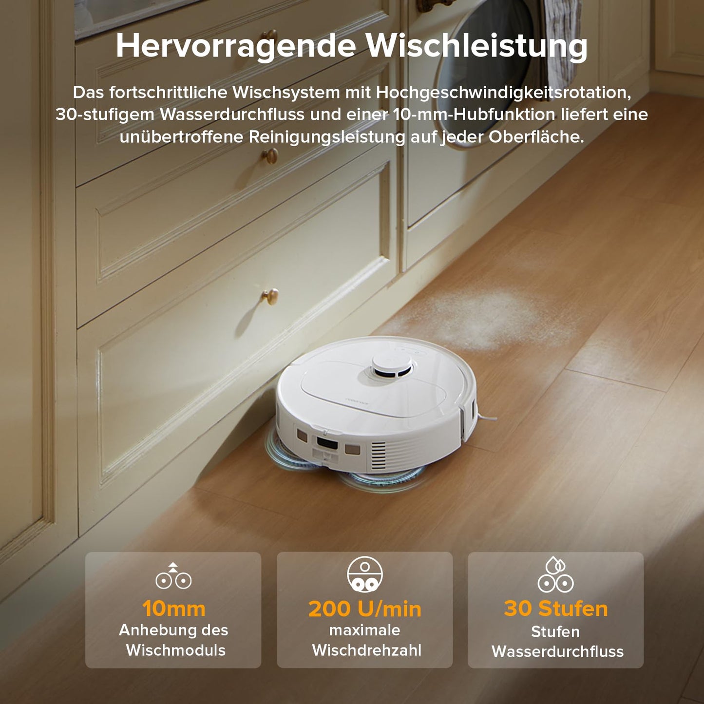 Roborock Qrevo Robot Vacuum & Mop LiDAR Weiß